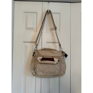 NWT IHKWIP Mini Tote Encore Edition Color block Tan Brown Purse Crossbody